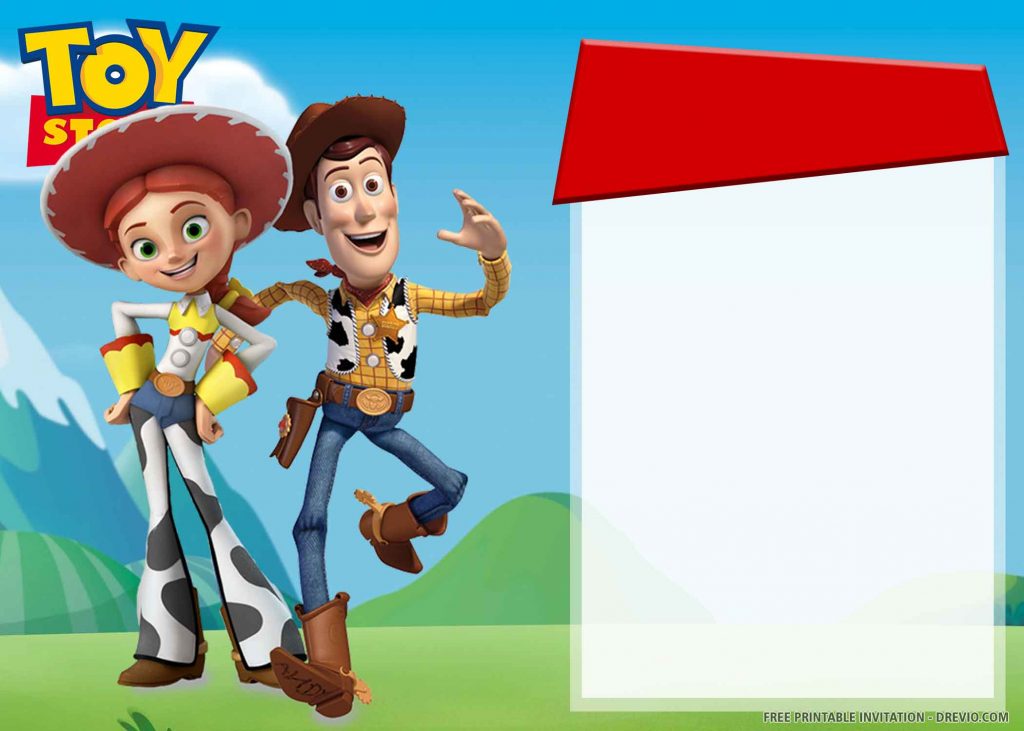 FREE TOY STORY Invitation with Woody, Jessie