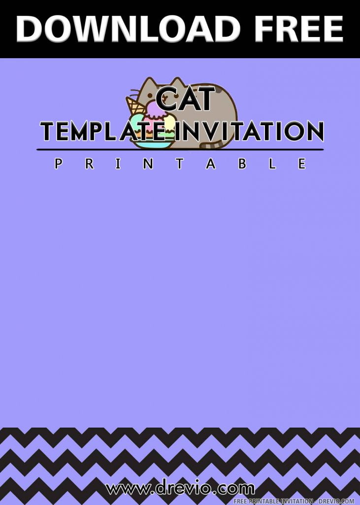 FREE CAT Invitation with title
