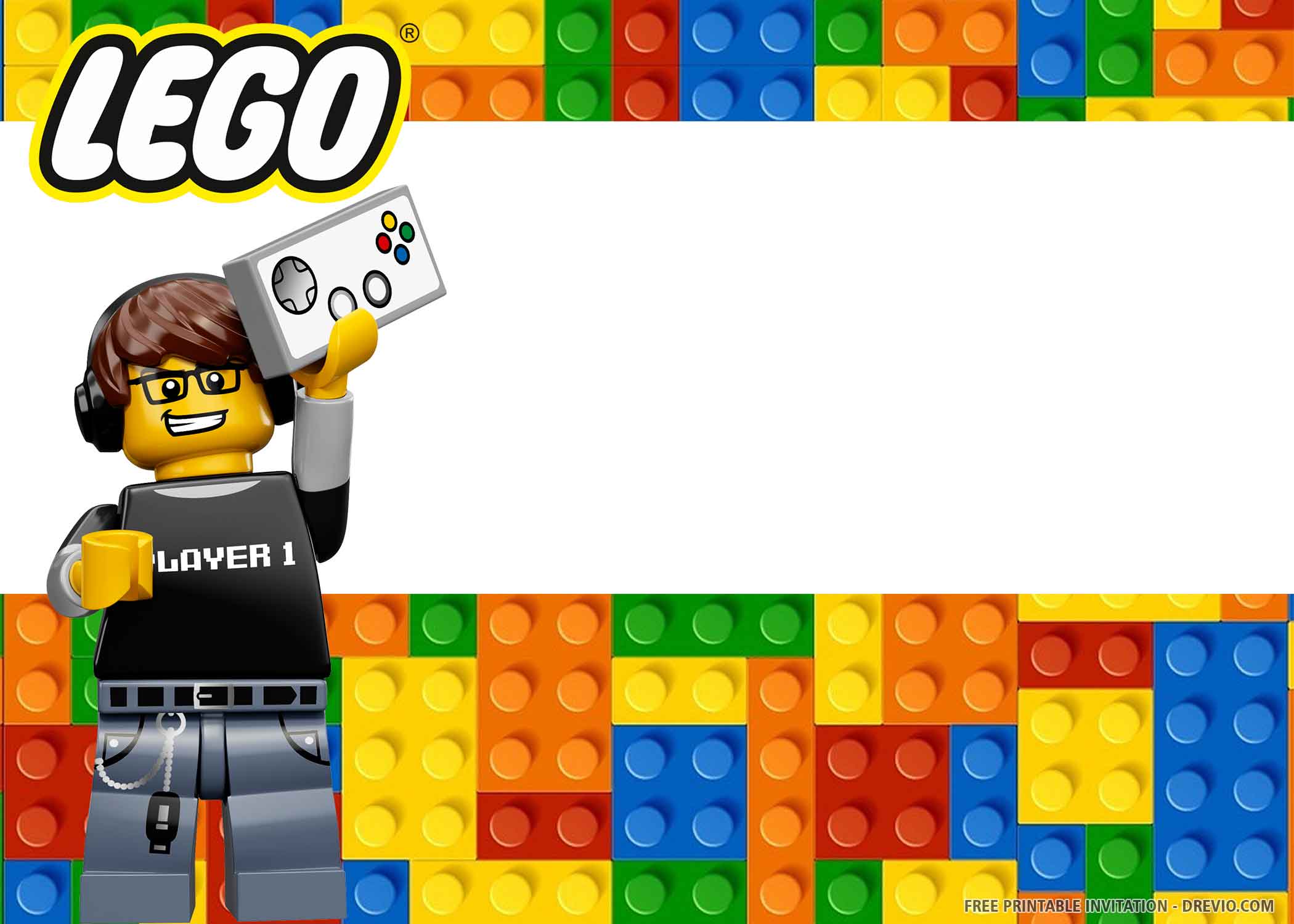 free printable) – lego birthday invitation templates | download