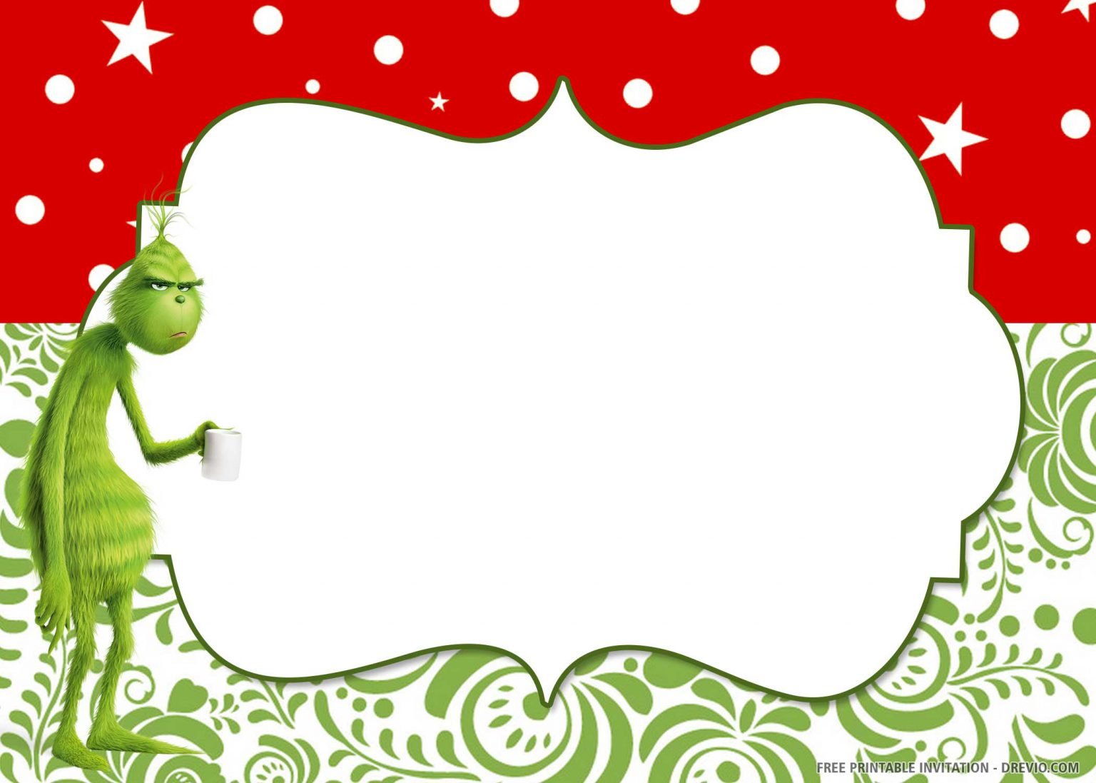 (FREE PRINTABLE) – Grinch Birthday Invitation Templates | Download ...