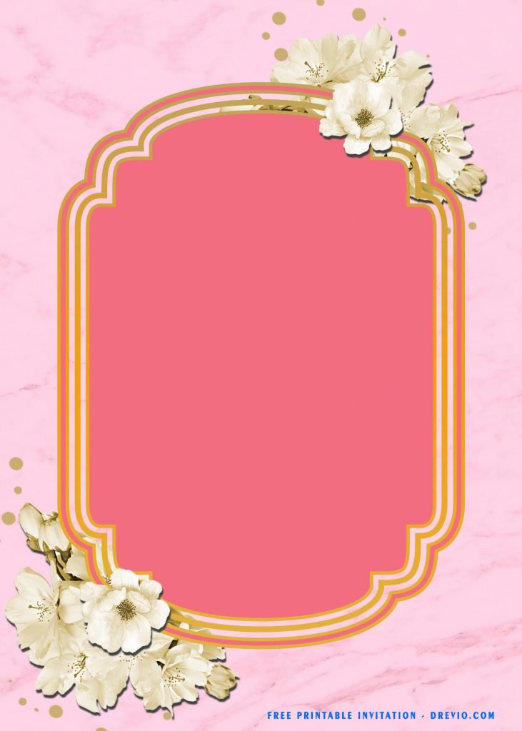 Free Printable Cherry Blossom Baby Shower Invitation Templates With Pink Sakura