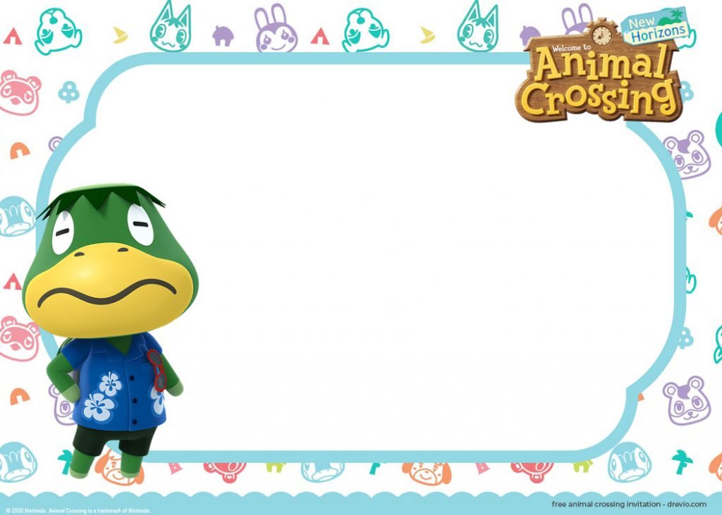 Invitation Template of (FREE) 32++Animal Crossing : NEW Horizons Invitation Templates 23