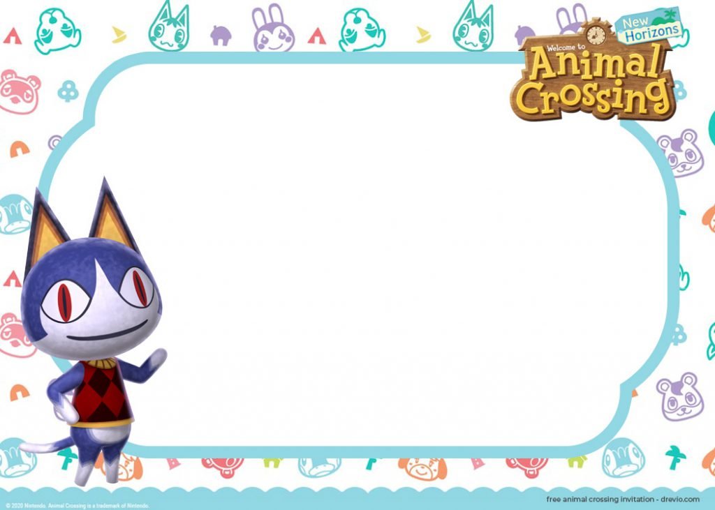 Invitation Template of (FREE) 32++Animal Crossing : NEW Horizons Invitation Templates 29