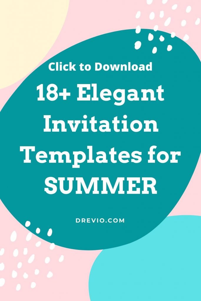 Invitation Template of 18+ Elegant Summer Party Invitation Templates 1