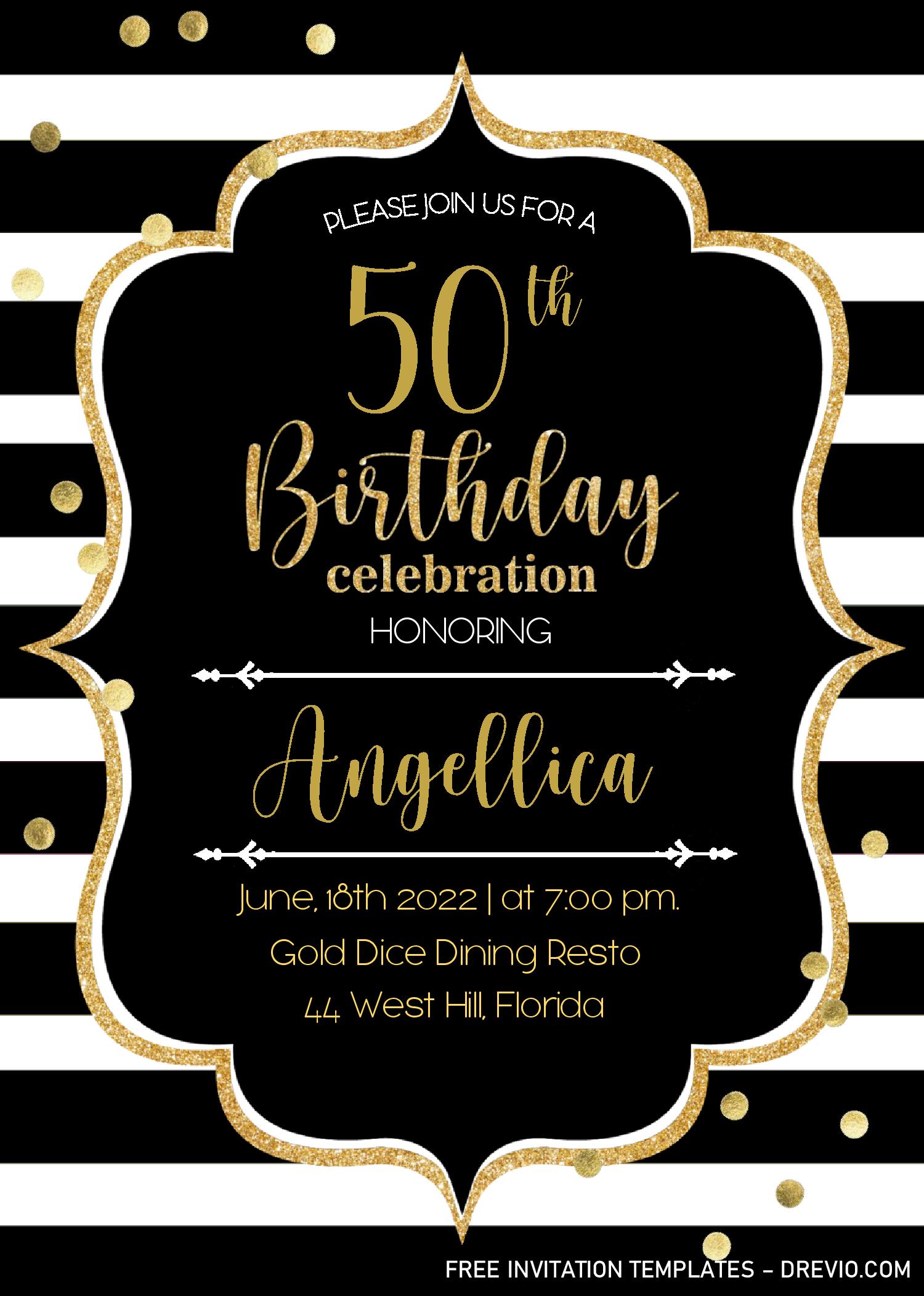 Editable Birthday Invitations Templates Free With Photo FREE 