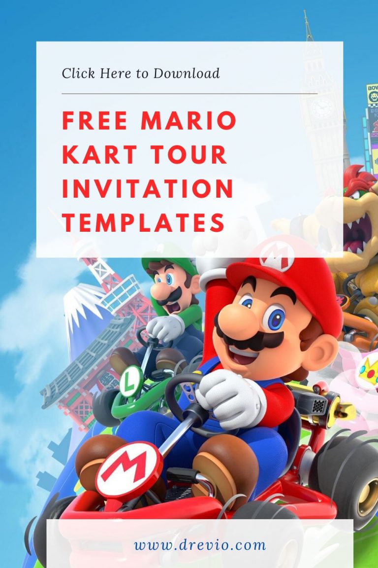 Mario Kart Invitation Template