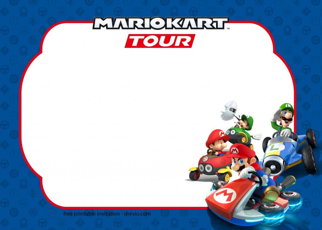 Invitation Template of 12+ FREE Mario Kart Tour Invitation Templates 4