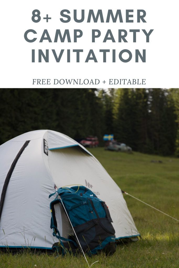 Invitation Template of 8+ Editable Camp Invitation Templates - Downloadable 1