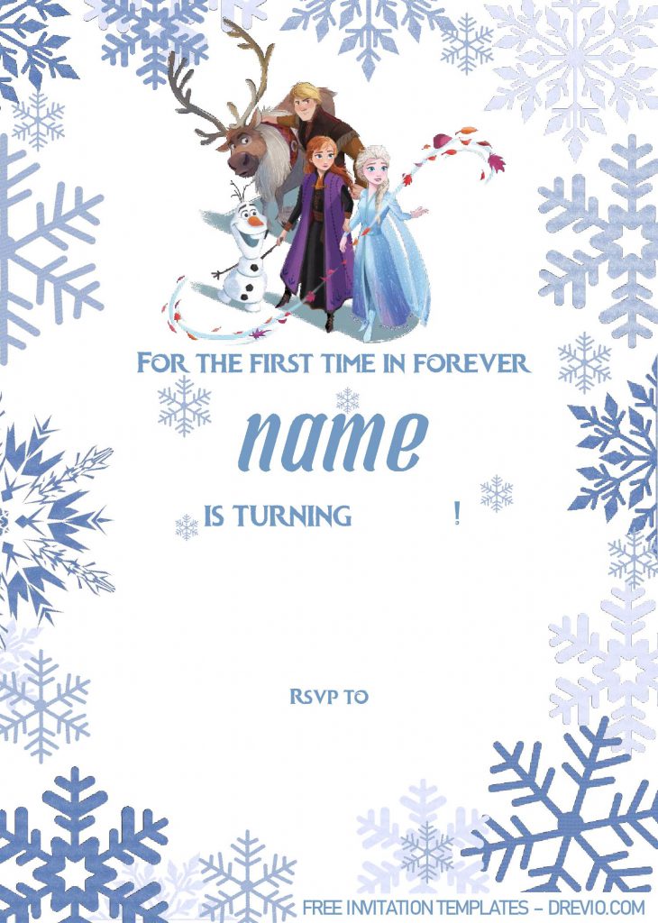 Frozen Invitation Templates - Editable With MS Word