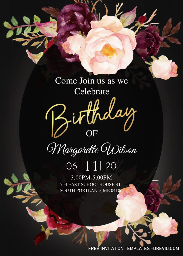 Invitation Template of 30TH Birthday Invitation Templates - Editable With Microsoft Word 7