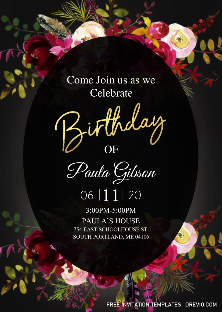 Invitation Template of 30TH Birthday Invitation Templates - Editable With Microsoft Word 6