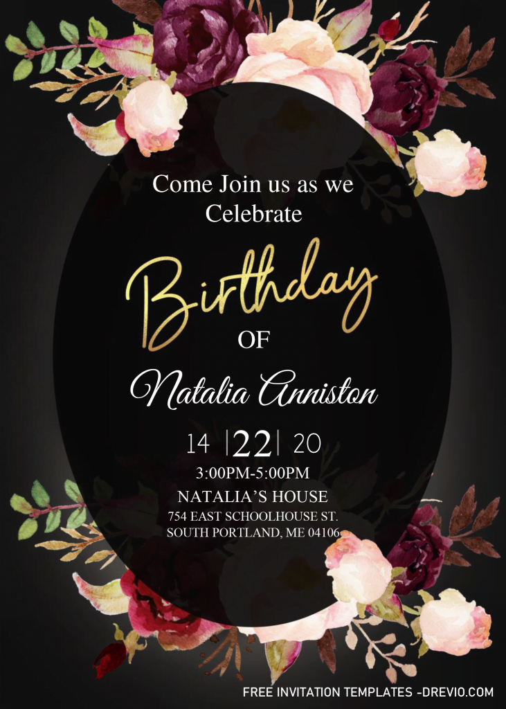 Invitation Template of 30TH Birthday Invitation Templates - Editable With Microsoft Word 5