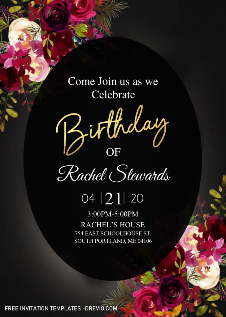 Invitation Template of 30TH Birthday Invitation Templates - Editable With Microsoft Word 4