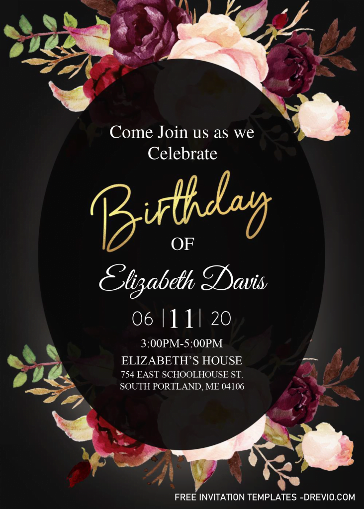 Invitation Template of 30TH Birthday Invitation Templates - Editable With Microsoft Word 3