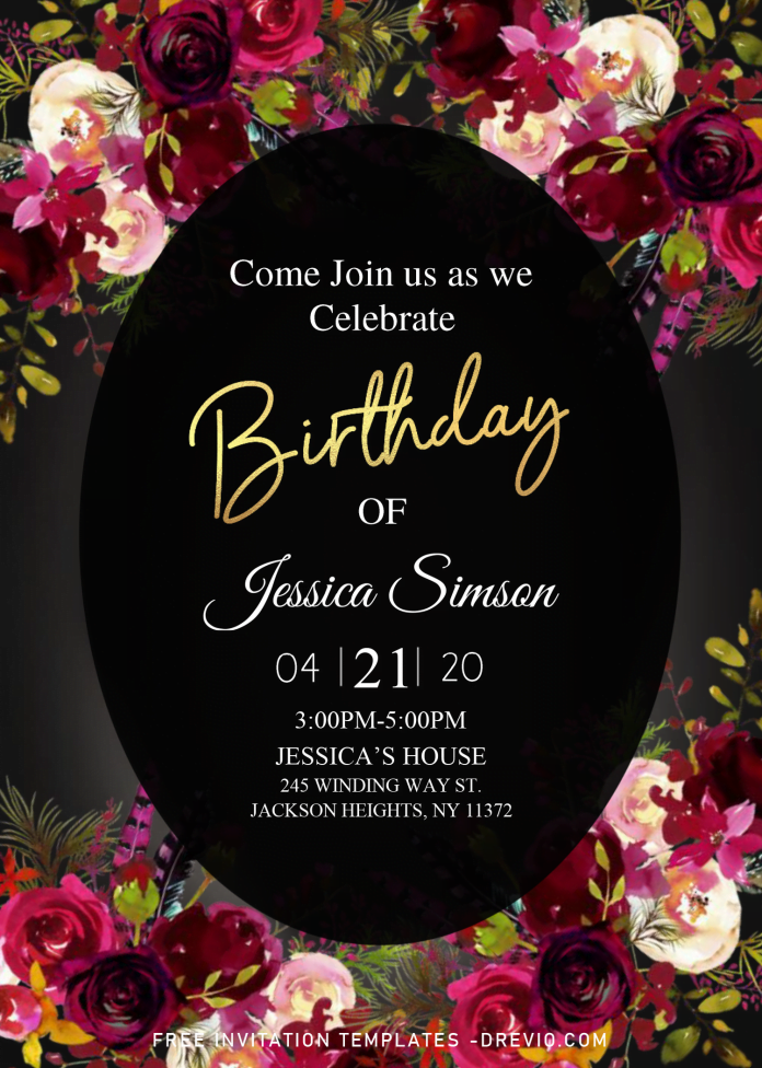 30TH Birthday Invitation Templates - Editable With Microsoft Word ...