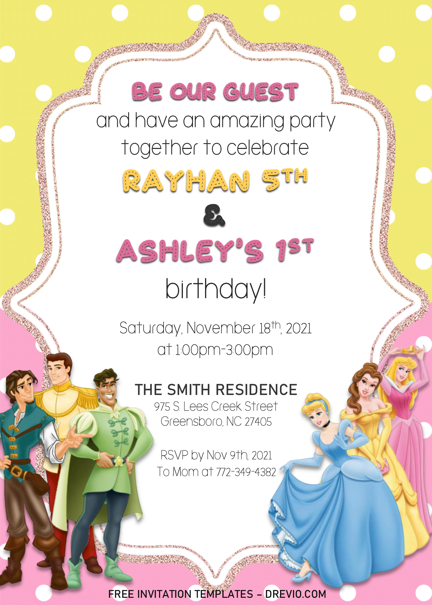 Editable Birthday Invitation Templates Free Download FREE PRINTABLE 