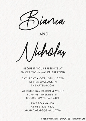 Modern Wedding Invitation Templates – Editable With MS Word | Download ...