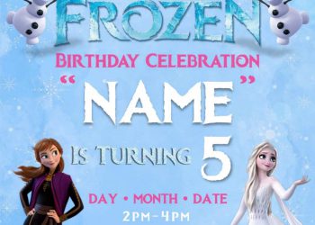 Free Frozen 2 Birthday Invitation Templates For Word