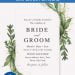 Free Botanical Leaves Wedding Invitation Templates For Word