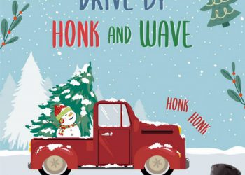 Free Winter Red Truck Drive By Birthday Party Invitation Templates For Word