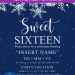 Free Winter Sweet Sixteen Birthday Invitation Templates For Word