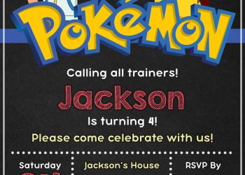 11+ Pokemon Birthday Party Invitation Templates