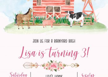 11+ Farm Animals Birthday Invitation Templates For Your Kid's Upcoming Birthday