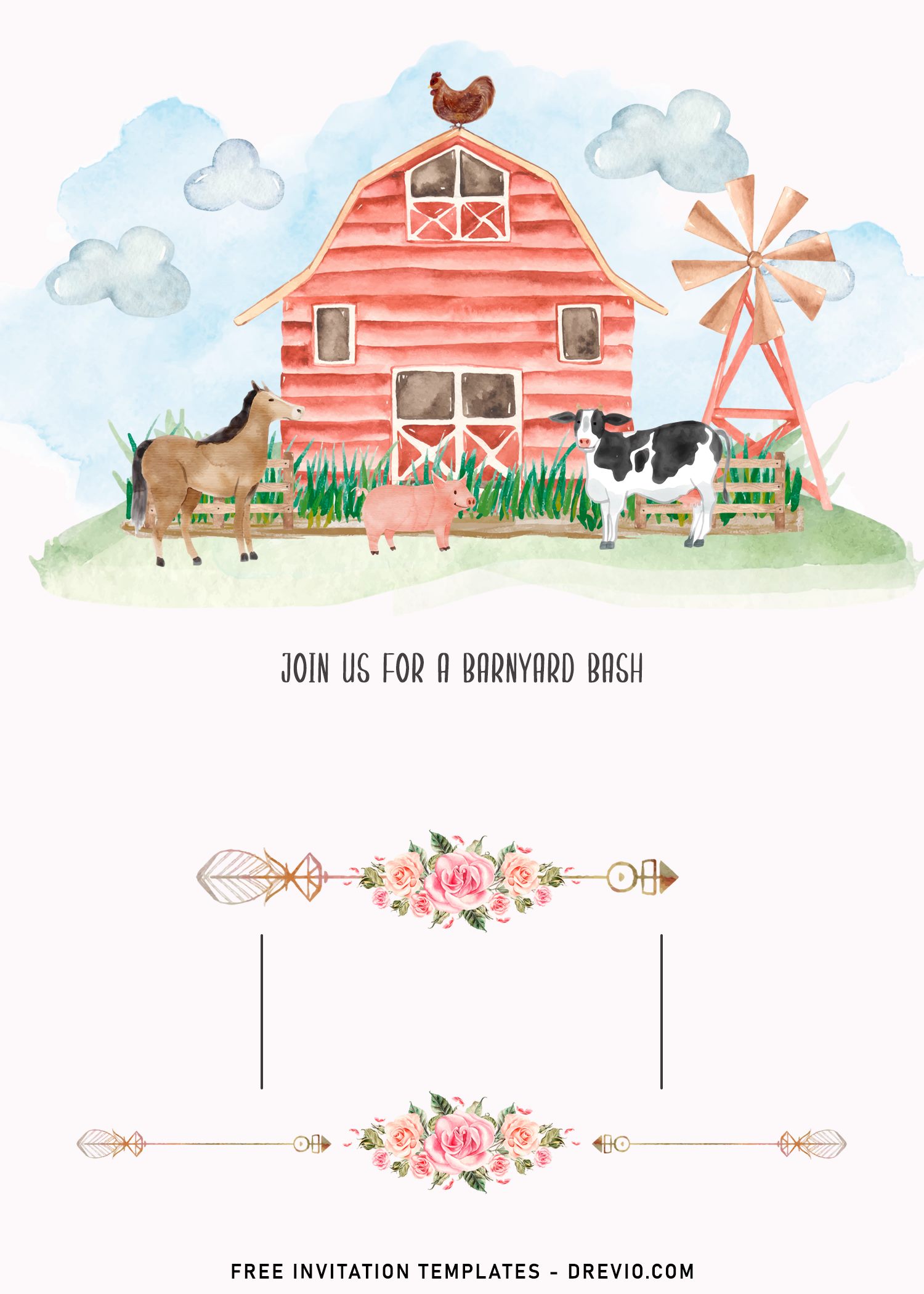 free-farm-birthday-invitation-templates