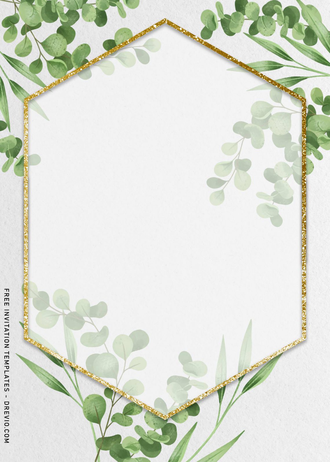 7+ Beautiful Greenery Wedding Invitation Templates - Drevio : Free And ...