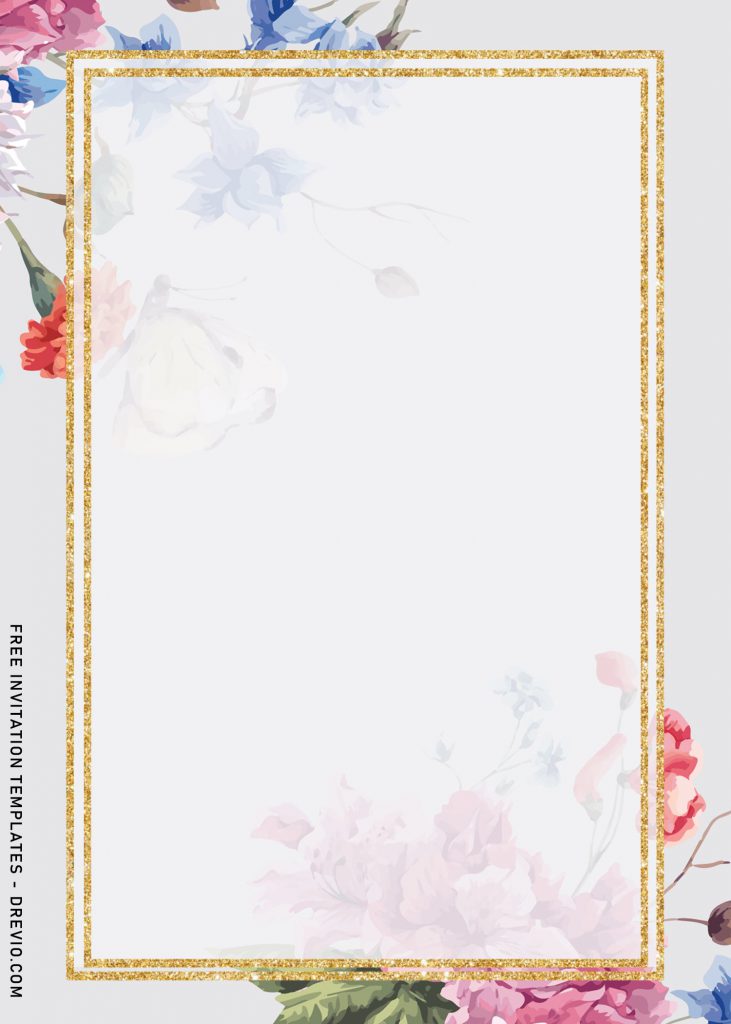 7+ Botanical Garden Inspired Floral Wedding Invitation Templates and has watercolor floral painting