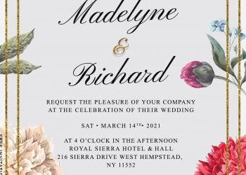 7+ Botanical Garden Inspired Floral Wedding Invitation Templates