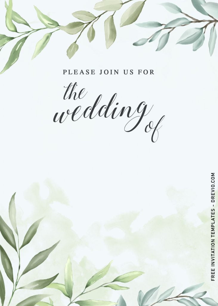 9+ Foliage Wedding Invitation Templates and has gorgeous eucalyptus leaves
