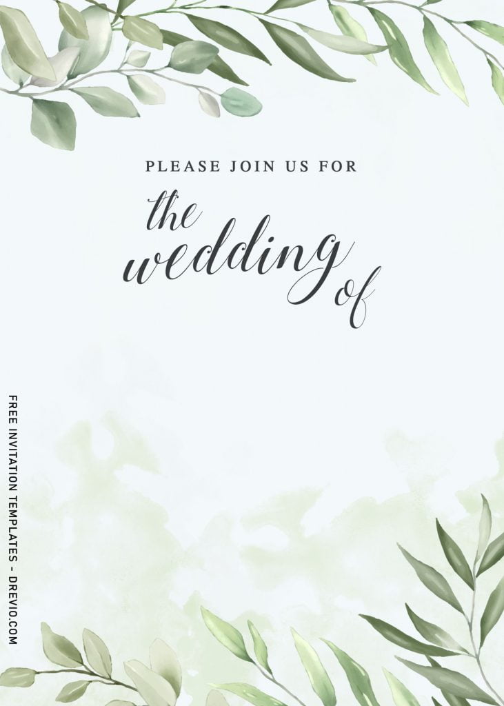 9+ Foliage Wedding Invitation Templates and has 