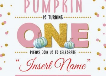 Free Pumpkin First Birthday Invitation Templates For Word