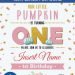 Free Pumpkin First Birthday Invitation Templates For Word