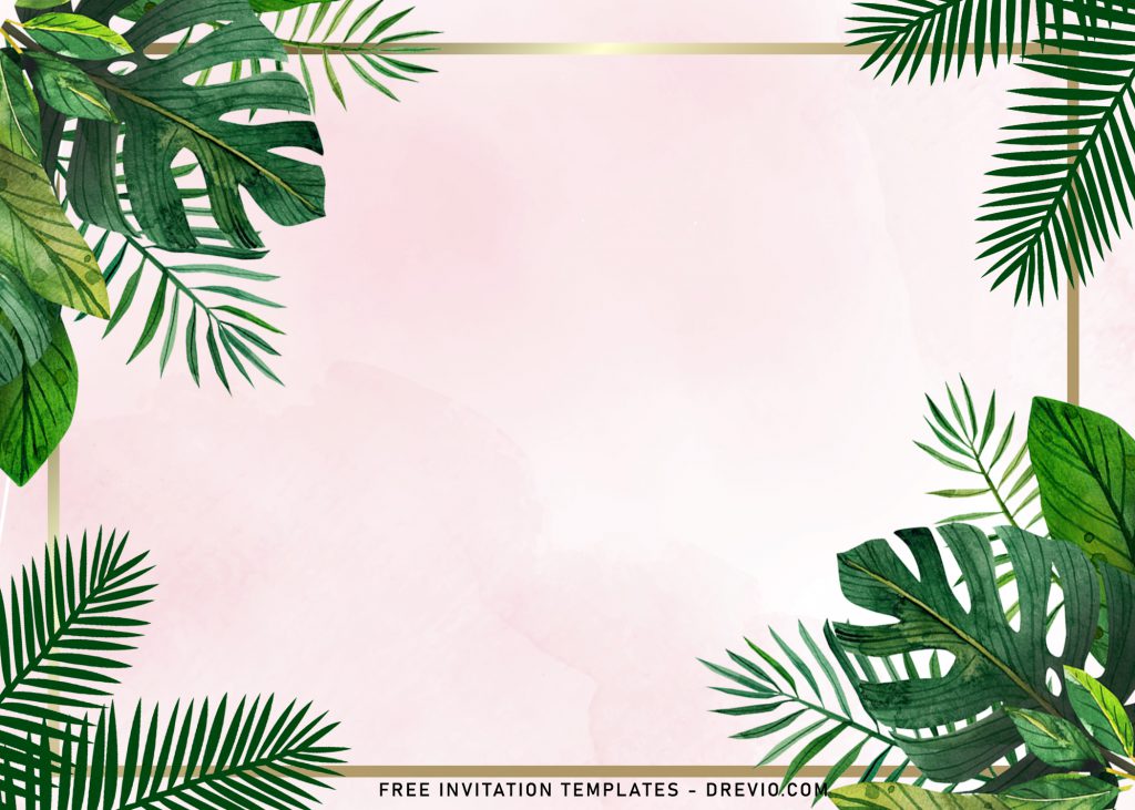 8+ Monstera Leaves Birthday Invitation Templates For Your Kid's Upcoming Summer Themed Birthday Bash