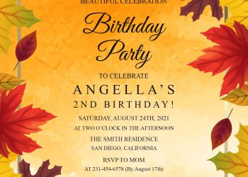8+ Foliage Birthday Invitation Templates For Your Kid's Birthday Party