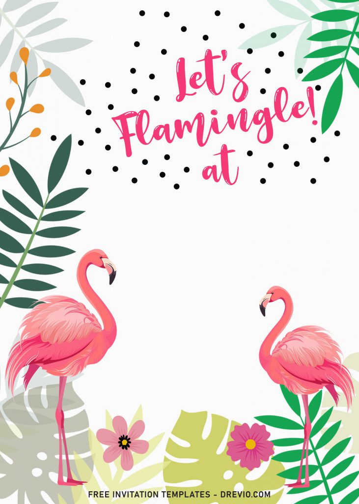 9+ Flamingle Birthday Invitation Templates and has Tropical Vibes