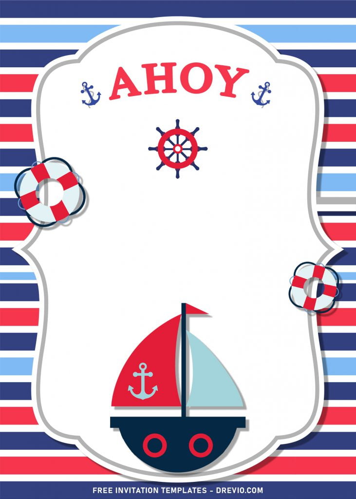 11+ Nautical Themed Birthday Invitation Templates For Your Kid's Birthday Bash and has pirate ship