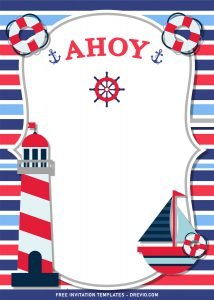 11+ Nautical Themed Birthday Invitation Templates For Your Kid’s ...