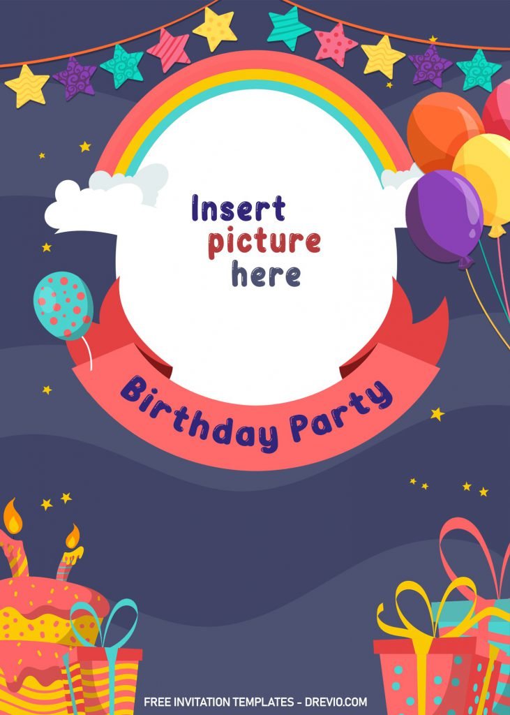 10+ Children Birthday Invitation Templates and has Picture Frame