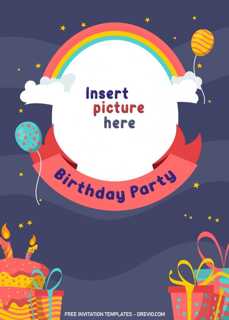 10+ Children Birthday Invitation Templates and has pastel theme