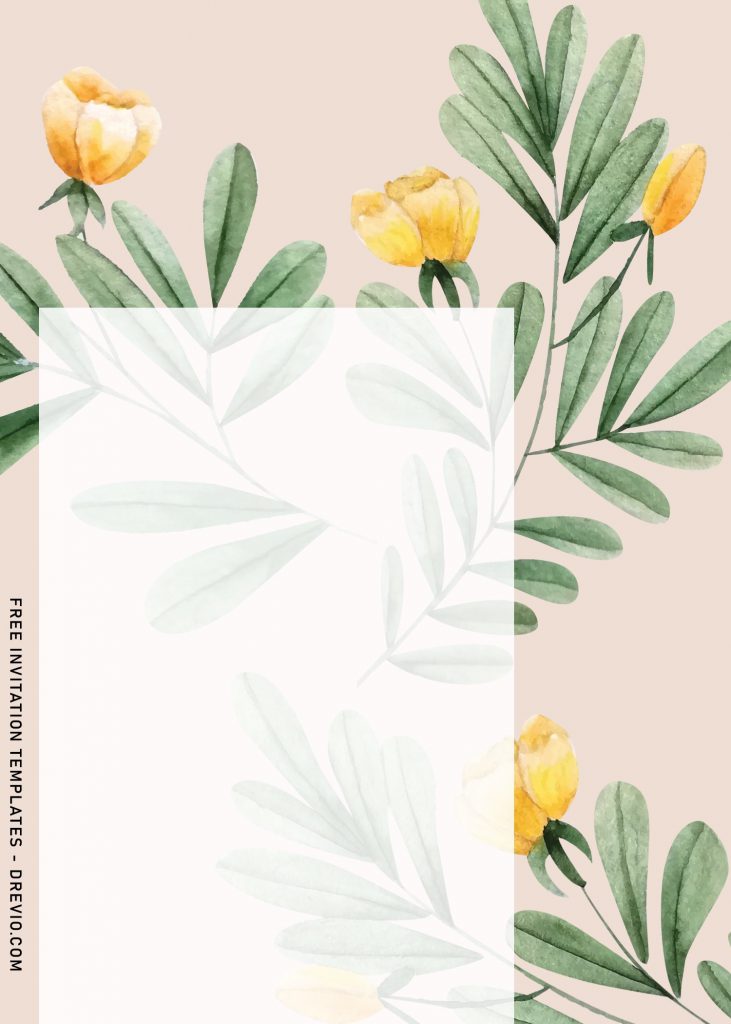 11+ Aesthetic Spring Floral Birthday Invitation Templates and has green leaves