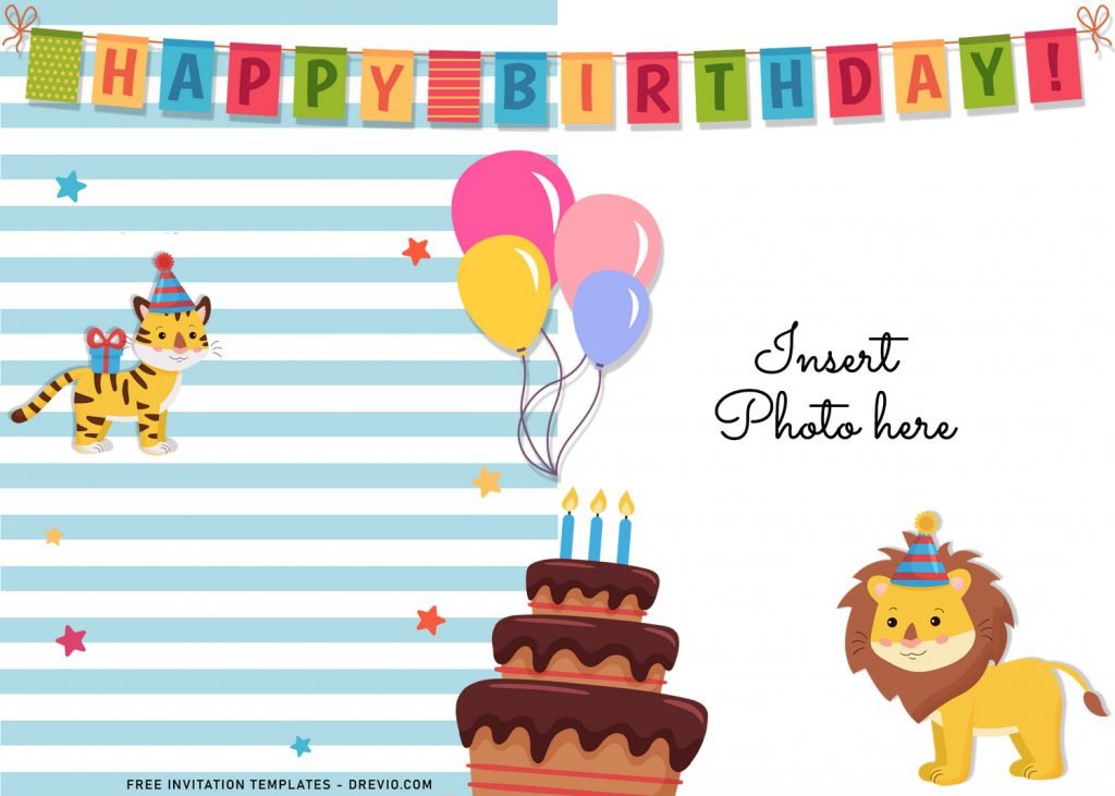 11+ Cute Birthday Baby Animals Birthday Invitation Templates For Your Kid’s Birthday Party and has landscape design