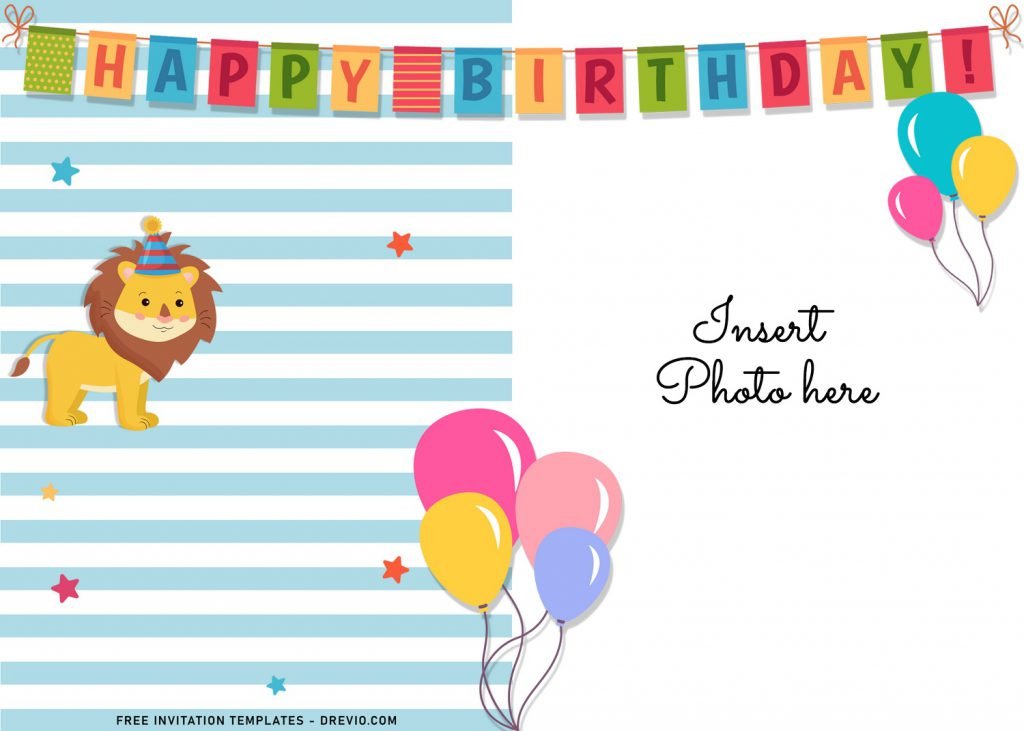11+ Cute Birthday Baby Animals Birthday Invitation Templates For Your Kid’s Birthday Party and has 
