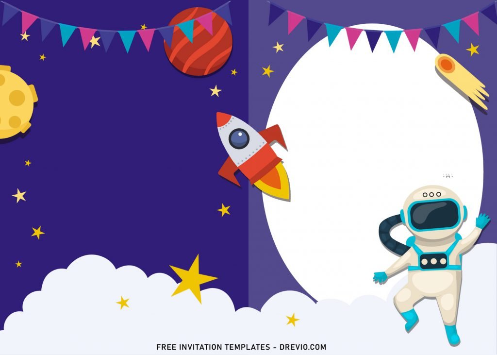 11+ Space Galaxy Birthday Invitation Templates For Your Little Astronaut's Birthday Party and has 