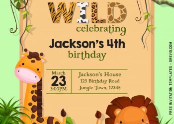 11+ Fun Jungle Birthday Party Invitation Templates