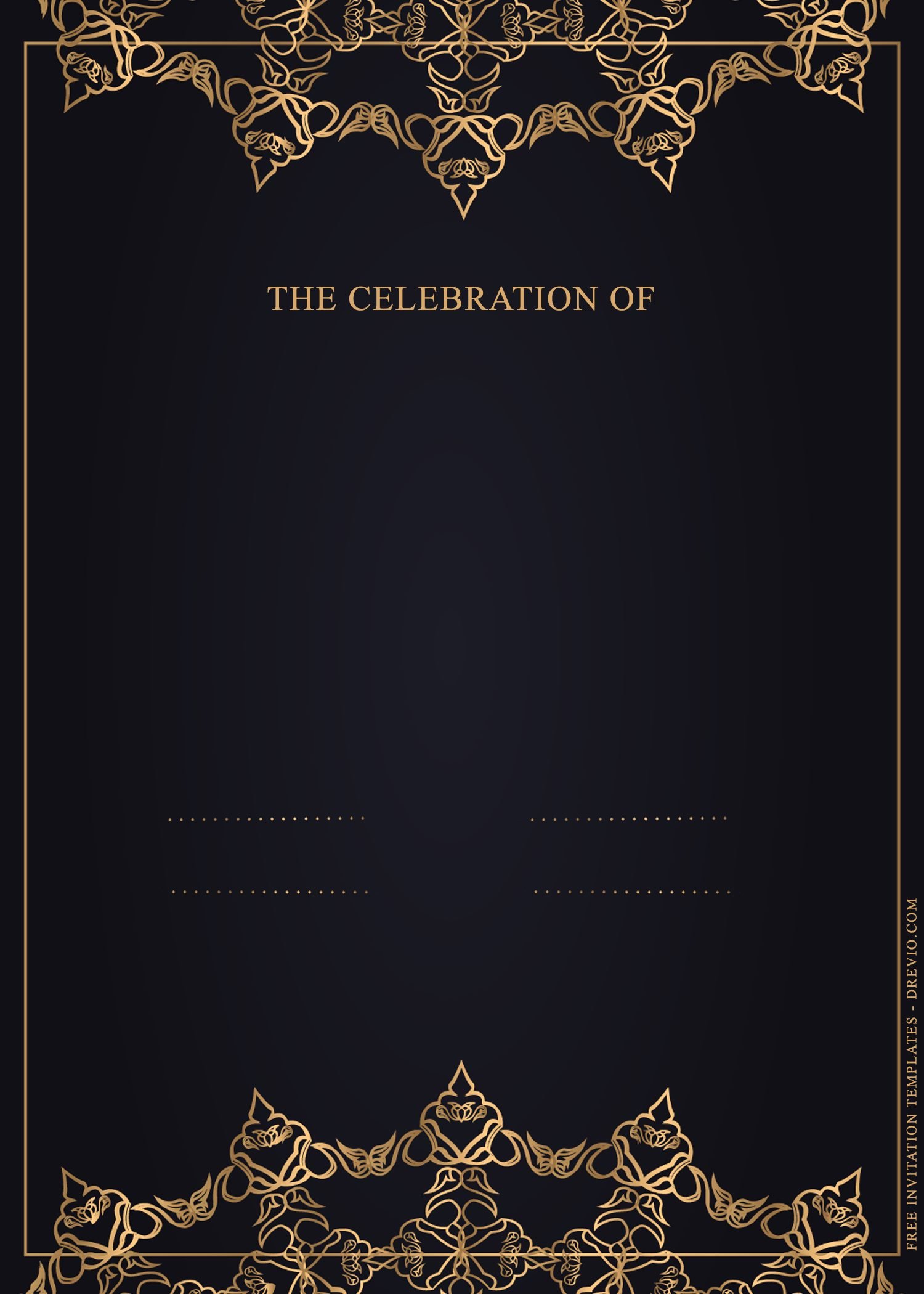 11 Stunning Luxury Gold Birthday Invitation Templates Download Hundreds Free Printable Birthday Invitation Templates