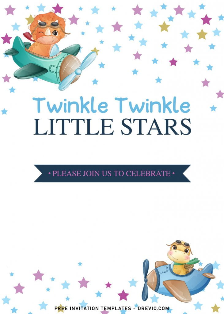 7+ Twinkle Twinkle Little Stars Birthday Invitation Templates For Any Ages and has solid white background