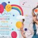 8+ Best Rainbow Party Birthday Invitation Templates For Your Kid's Birthday Party